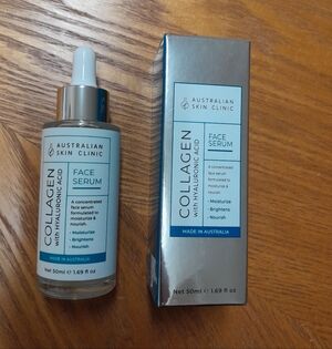 Australian Skin Clinic Collagen Face Serum Hyaluronic Acid NWT Size:1.69fl Oz
